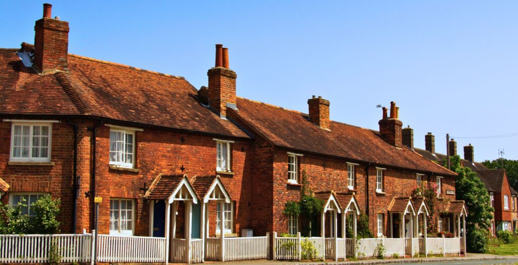 Historic red brick cottages in Beaconsfield Old Town — Primokleen carpet cleaning Beaconsfield