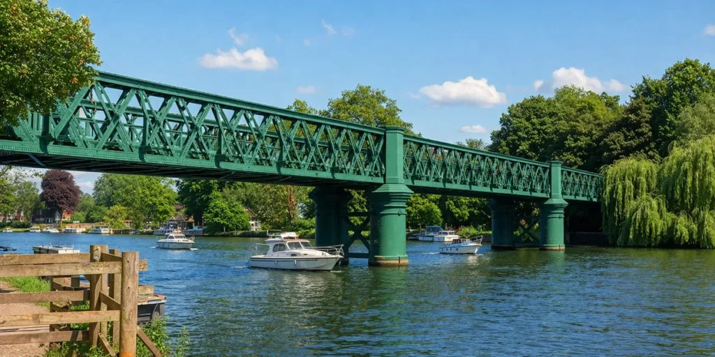 Bourne End railway bridge over the River Thames — Primokleen carpet cleaning Bourne End