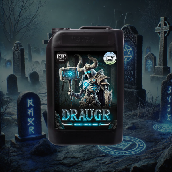 NJØRD Draugr enzyme carpet and upholstery pre-spray used by Primokleen