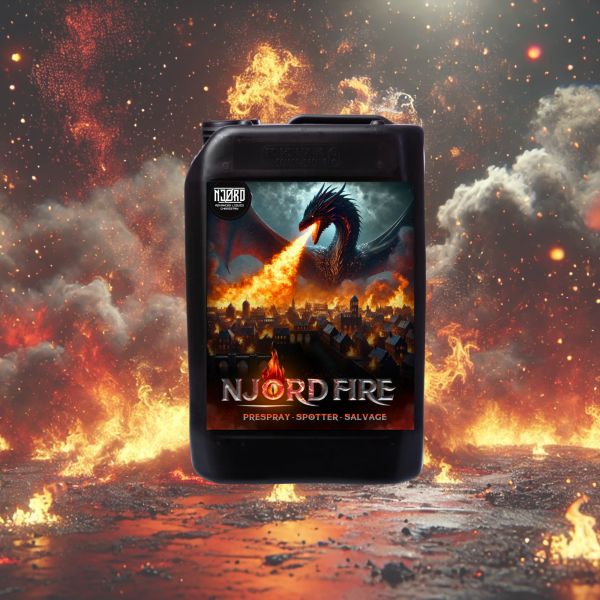 NJØRD Njordfire heavy duty carpet pre-spray used by Primokleen