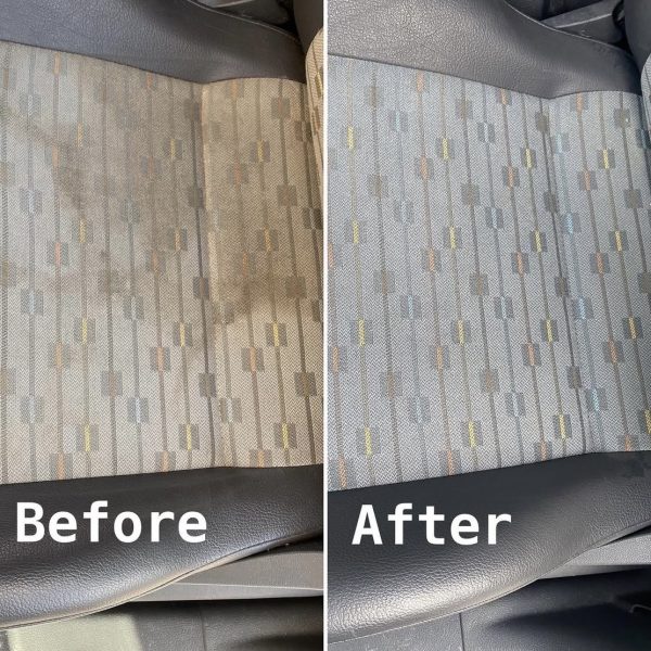 Primokleen commercial vehicle seat upholstery cleaning before and after in Berkshire