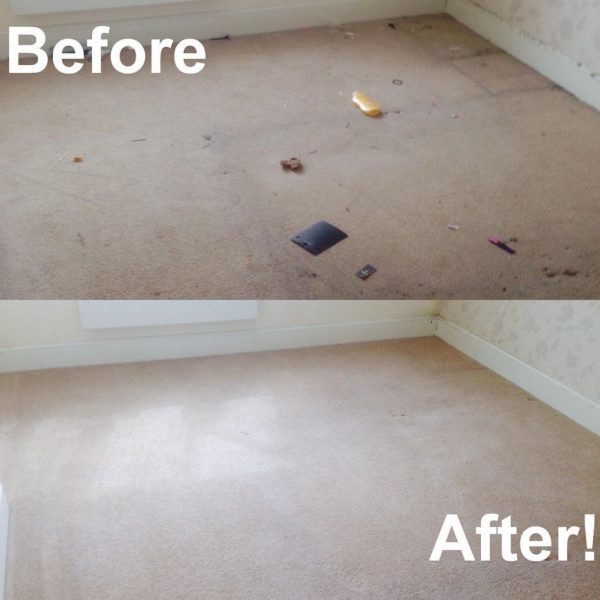 Primokleen end of tenancy carpet cleaning before and after in Buckinghamshire